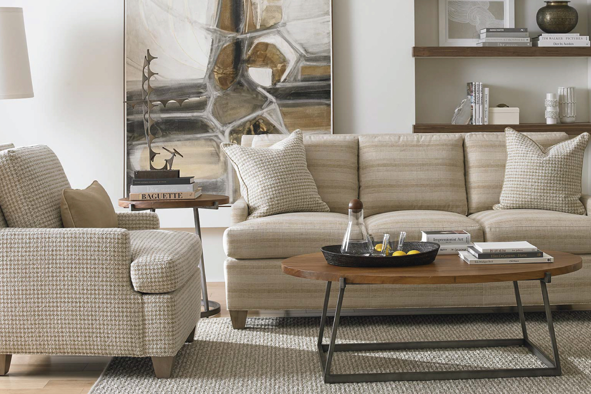 Photo of furniture by Sherrill brand.